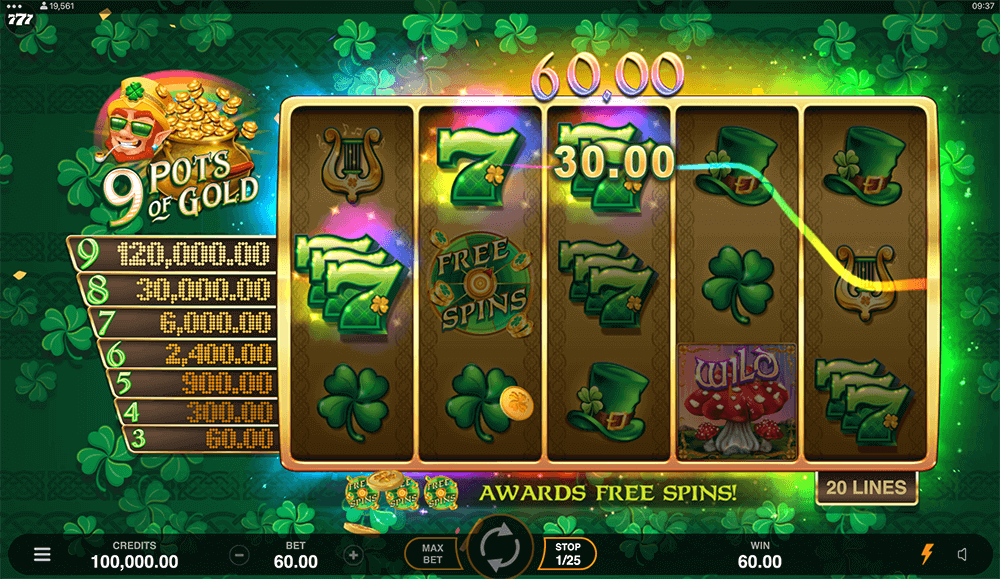 9 Pots Of Gold Mobile Version